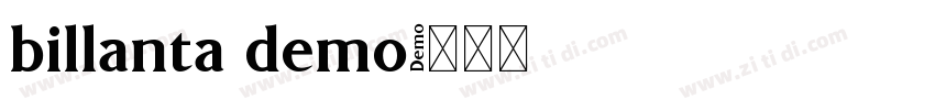 billanta demo字体转换